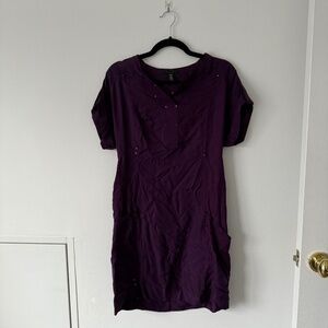 Kenneth Cole Purple Silk Dress | Size XS | Evening Style